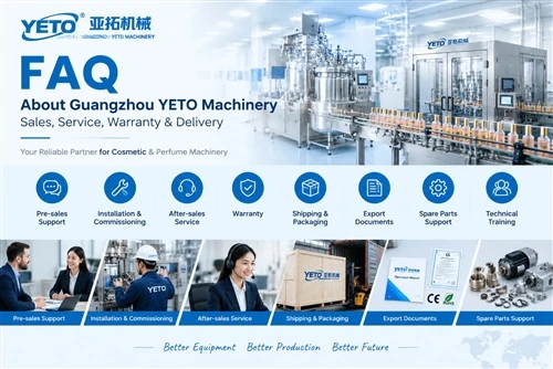 Vanliga frågor om Guangzhou YETO Machinery – Försäljning, service, garanti oc...